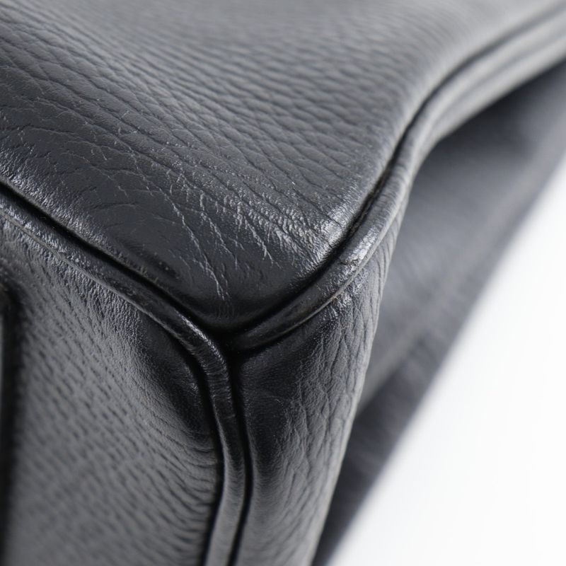 Hermes Birkin 35 Ardennes Black/gold Hardware □F Ladies Handbag