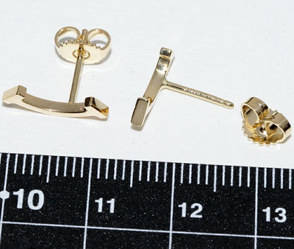 Tiffany & Co Earrings 18K Yellow Gold T-smile Earrings