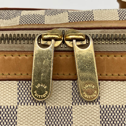 Louis Vuitton Mini Boston Bag Damier Azur Berkeley N52001 Gray X White