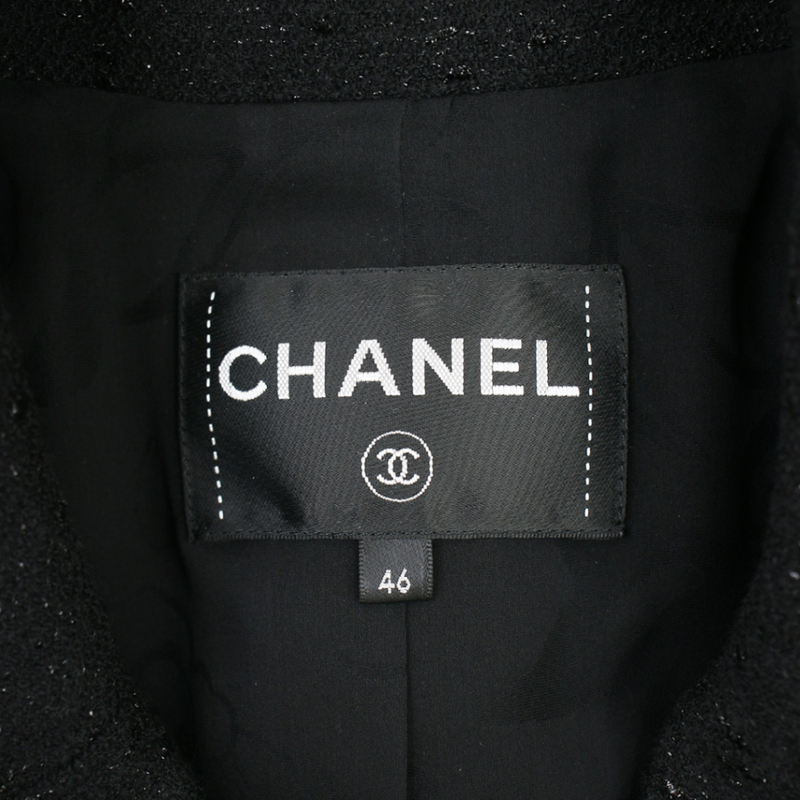 Chanel 2019 Cruise Collection Coco Mark Button Tweed Double Tailored Jacket