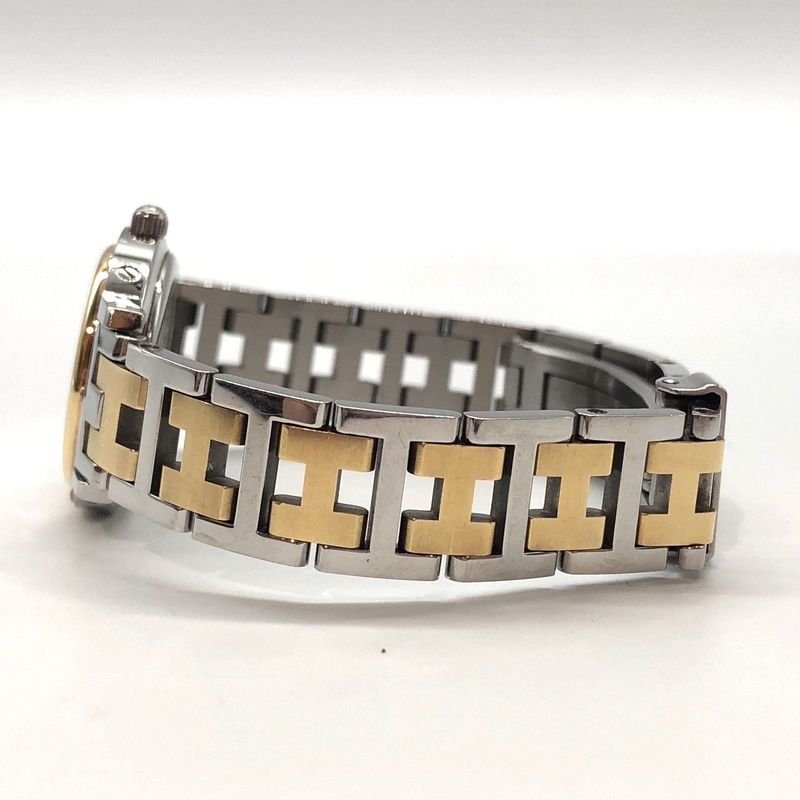 Hermes Clipper Cl4.220 Date Cream Dial Quartz Ladies Watch Working 005913