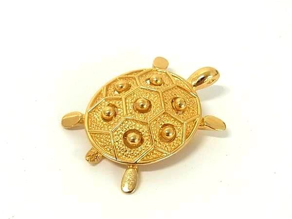 Christian Dior Christian Dior Tortoise Motif Pin Brooch Pin Badge Accessories