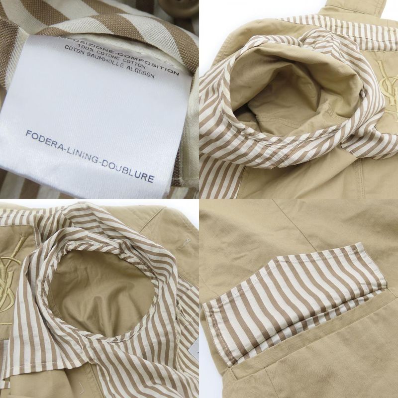 Yves Saint Laurent Other Outerwear 46 Cotton Beige Coat Apparel Men YVES Saint