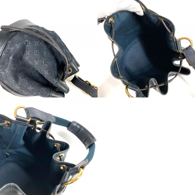 Louis Vuitton Shoulder Bag Noely M92687 Monogram Mini Canvas Navy