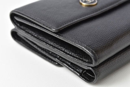 Chanel Foldable Wallet A20902 With Double Hooks Black