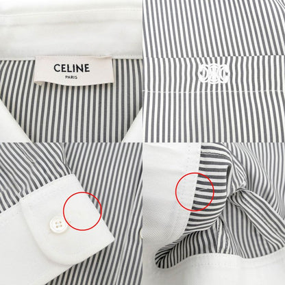 Celine Check Shirt Oversize 38 Size 2c775848h Silk Women's Clothes