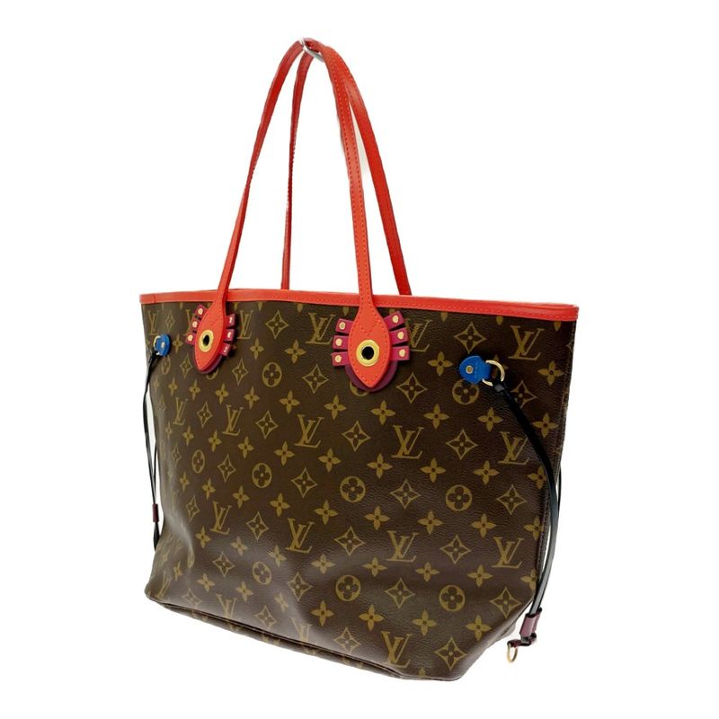 Louis Vuitton M41663 Monogram PVC Neverfull MM Totem Brown 365183 Shoulder Bag