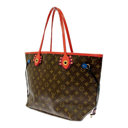 Louis Vuitton M41663 Monogram PVC Neverfull MM Totem Brown 365183 Shoulder Bag