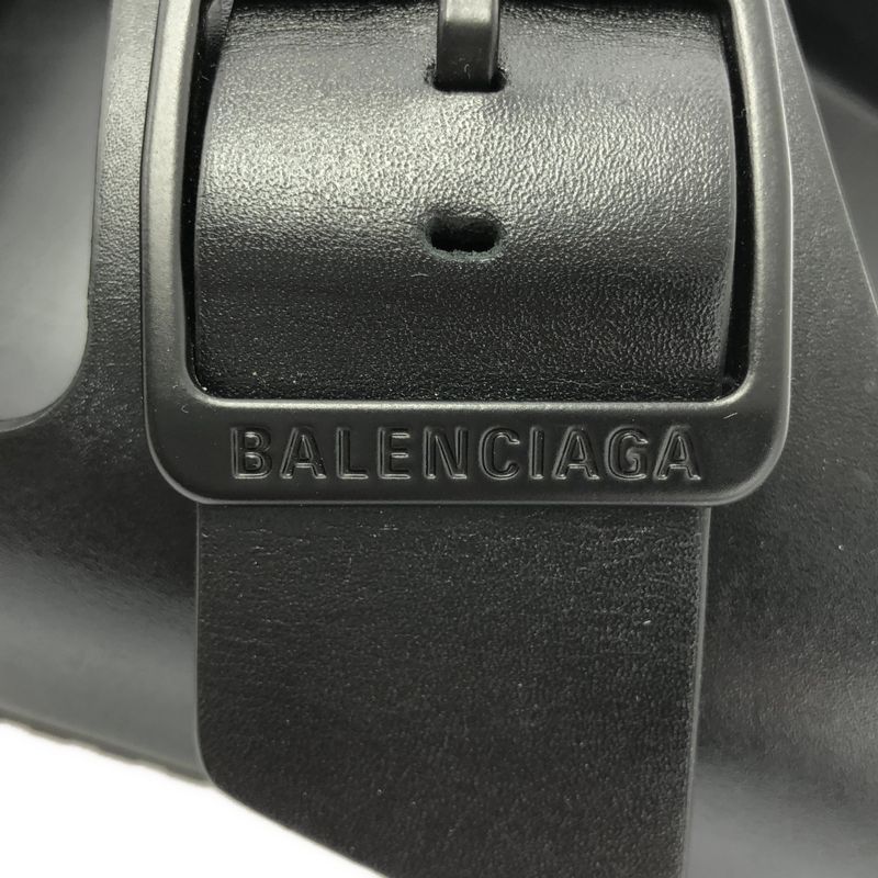 Balenciaga Sunday Leather Strap Sandals - 42 - Black - Men's