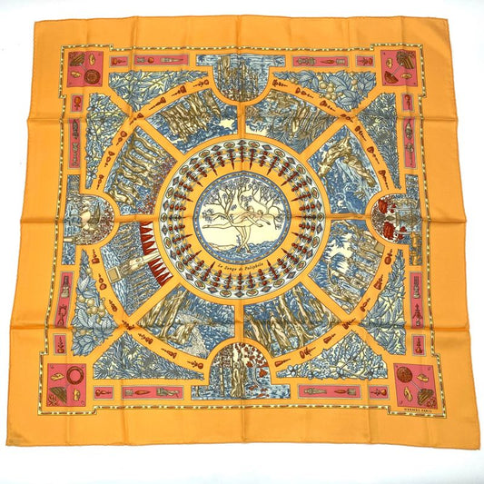 Hermes Scarf Carre 90 Polyfill Dreaming Yellow