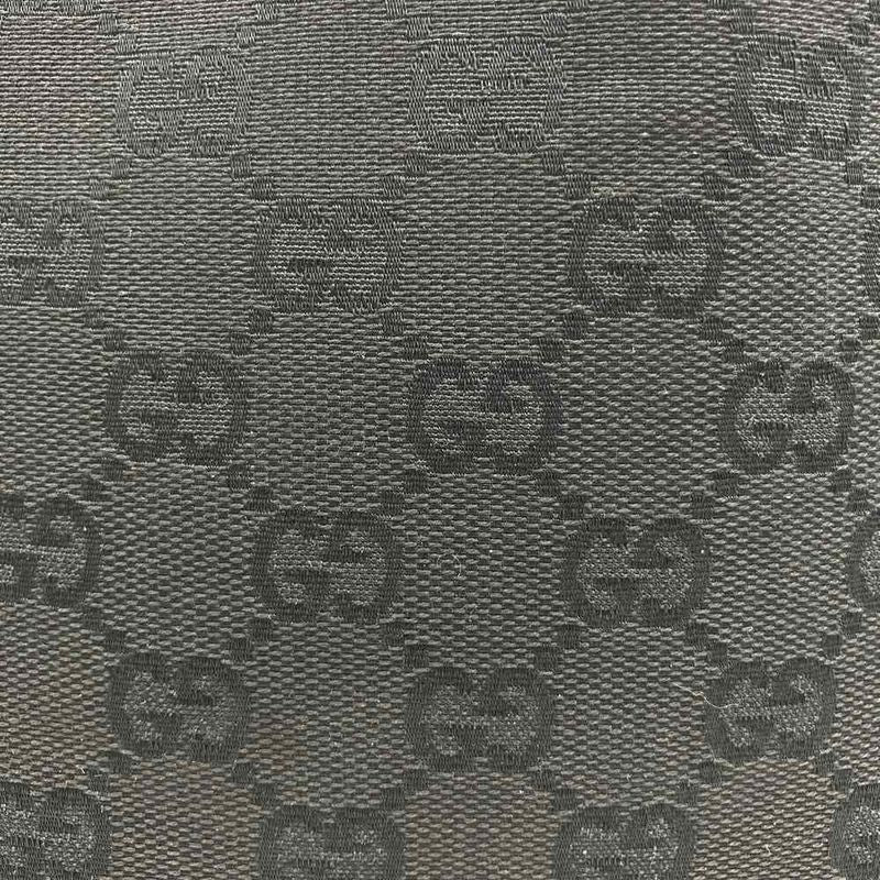 Gucci 107757 Handbag Tote Bag GG Canvas Black Ladies Men