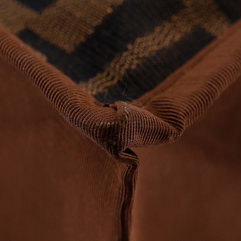 Fendi Zucca Tote Bag 8bh235-gkf Nylon Canvas Brown Unisex Handbag