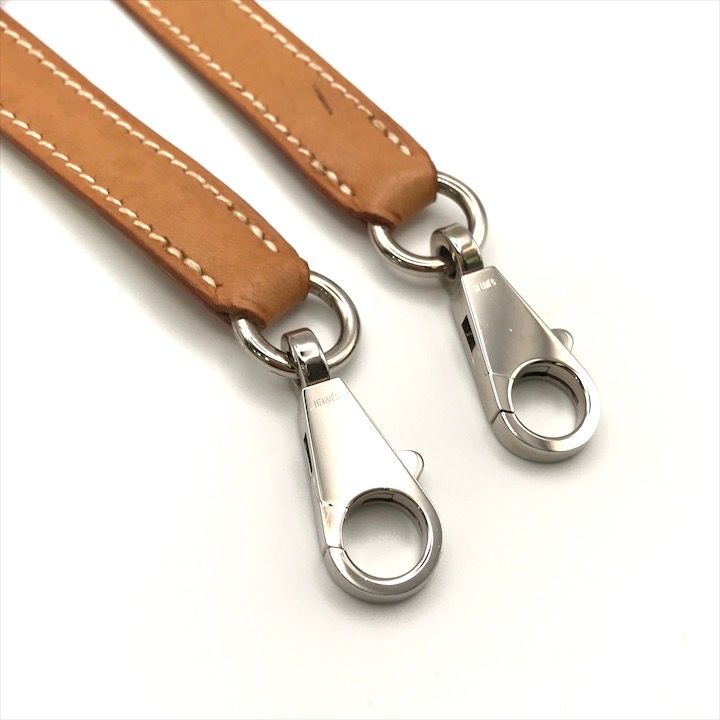 Hermes Kelly Bolide Silver Leather Shoulder Strap Bag Beige
