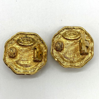 Chanel Earring Faux Pearl Gold Ladies