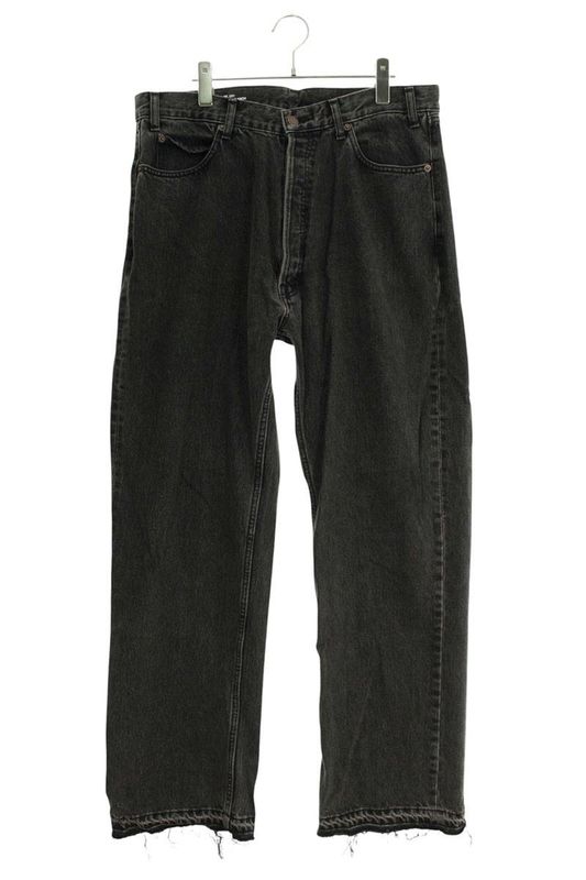 Celine 2n932947f Wesley Jeans Cut Off Charcoal Wash Denim Pants Men's 33