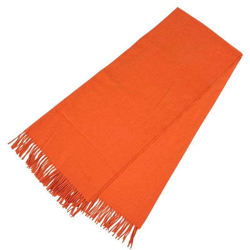 Hermes Scarf Women Men Brand Stole Cashmere Orange Autumn Winter Fashionable