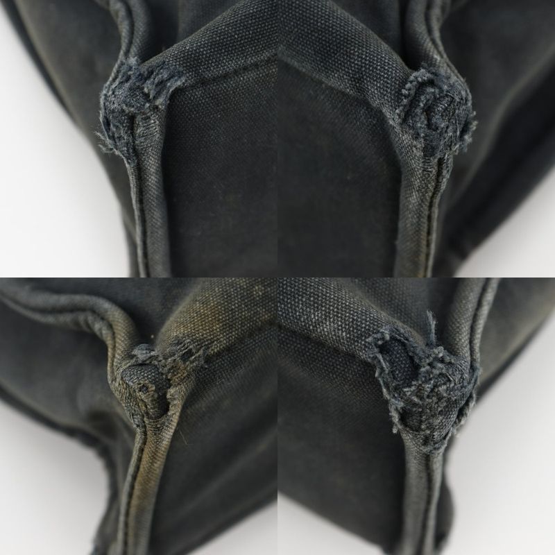 Hermes Fourre Tout MM Tote Canvas Black Unisex Handbag