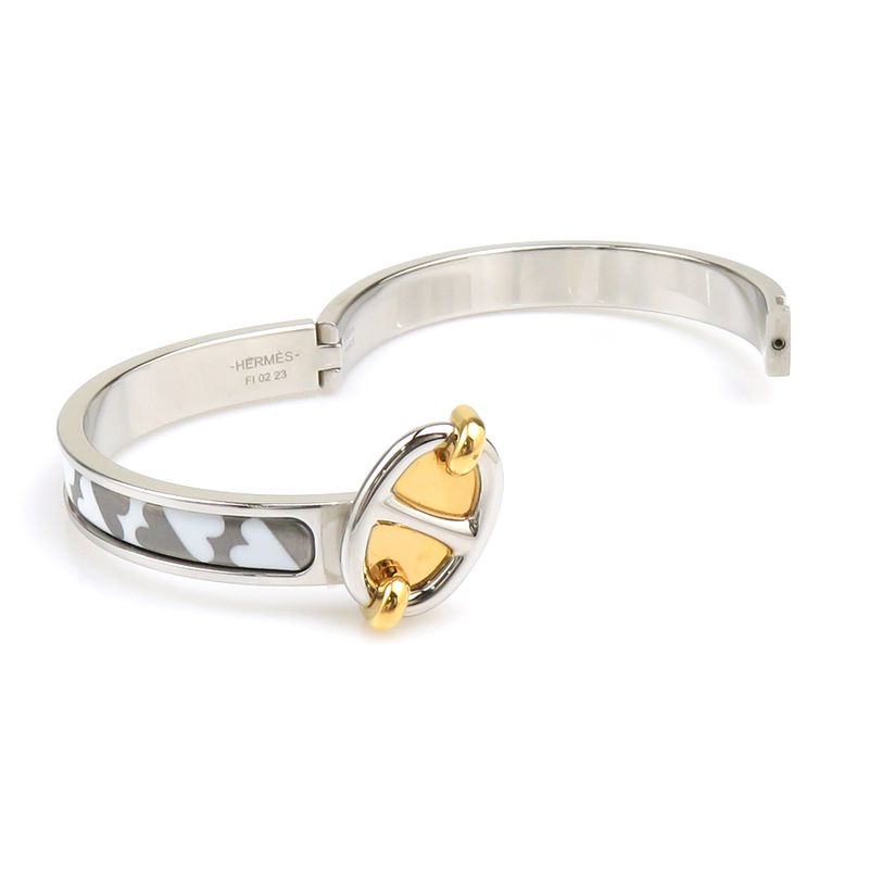 Hermes Bracelet Bangle Click Chaine D'ancre
