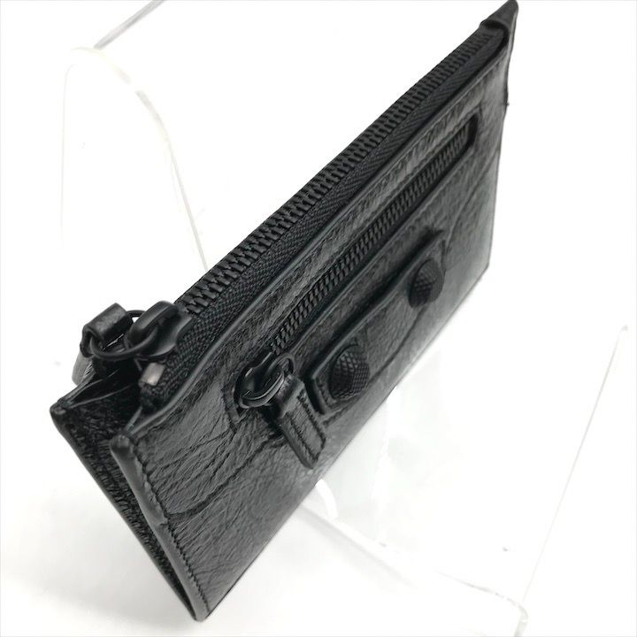 Balenciaga City Long Coin Card Case Holder Wallet Black Not Available in Japan