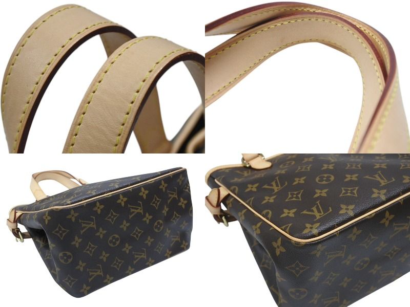 Louis Vuitton Batignolles Handbag Monogram Canvas Brown — view 5