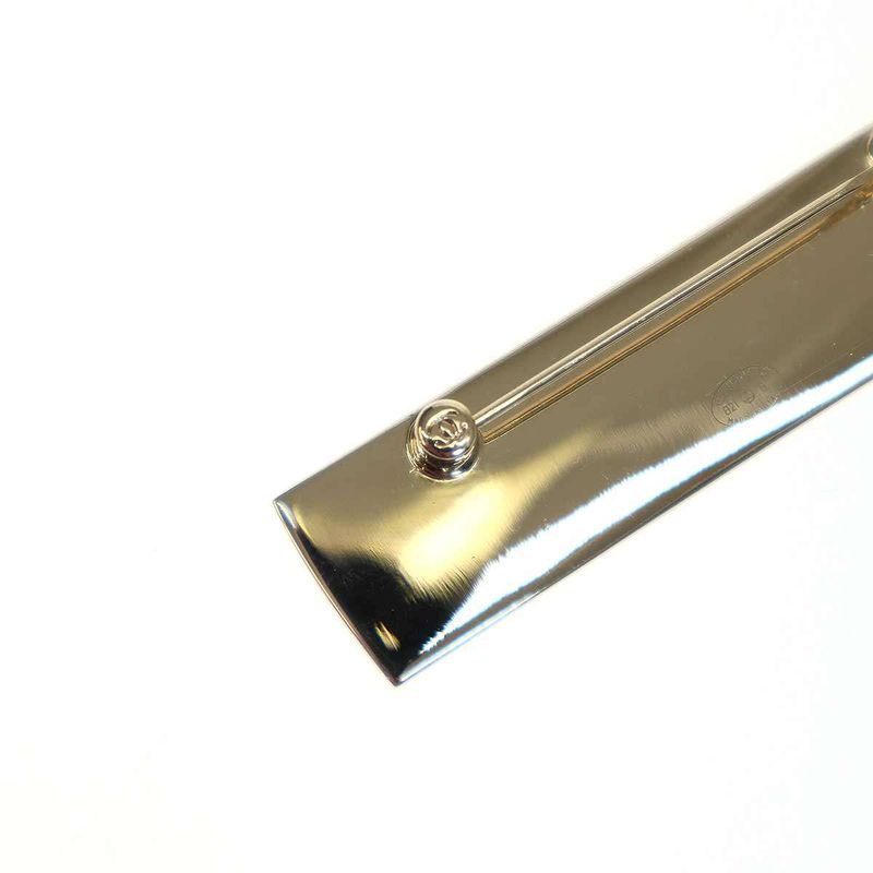 Chanel 21aw Logo Plate Brooch B21 B Gold Type