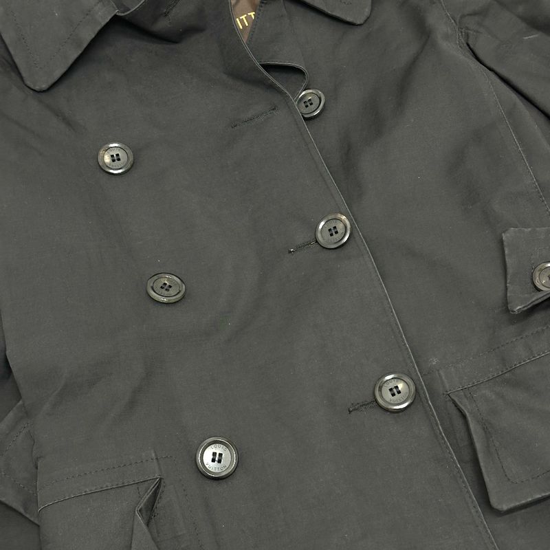 Louis Vuitton Pea Coat Mackintosh Cotton Black