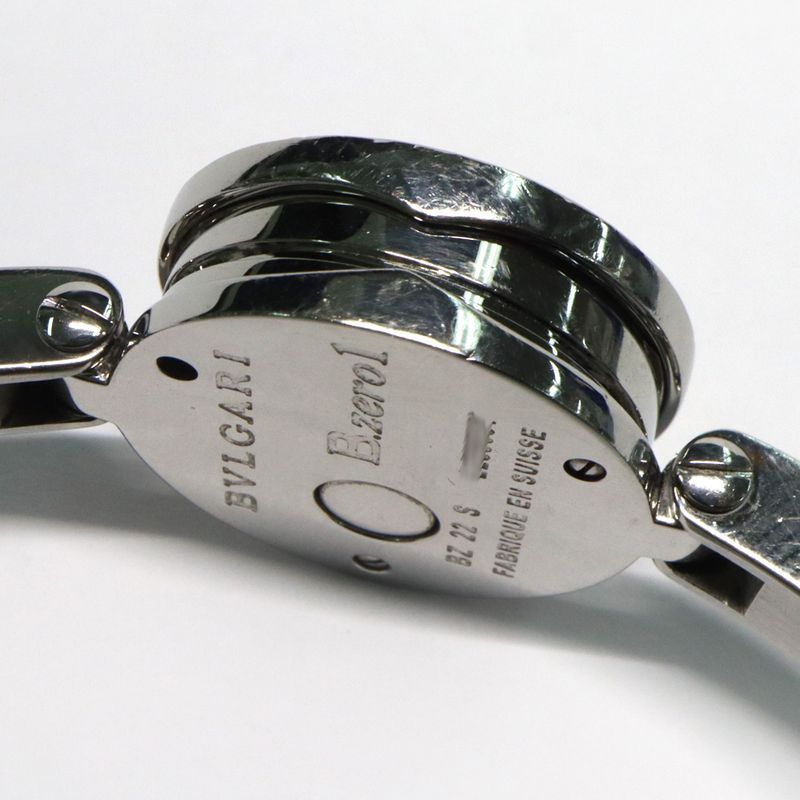 Bvlgari B-zero1 Bz22s White SS Quartz Bangle Watch Ladies Watch Women