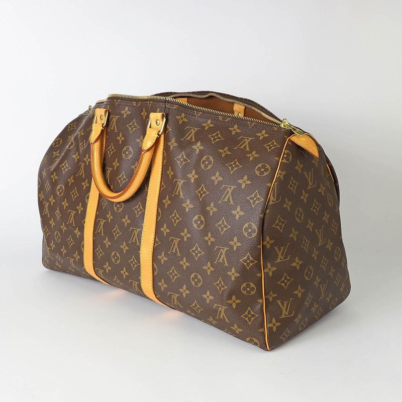 Louis Vuitton Boston Bag Keepall 50 Brown Rank A