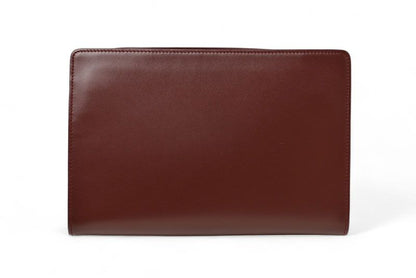 Cartier Clutch Bag Must Line Cartier Vintage Men's Bag Leather Bordeaux