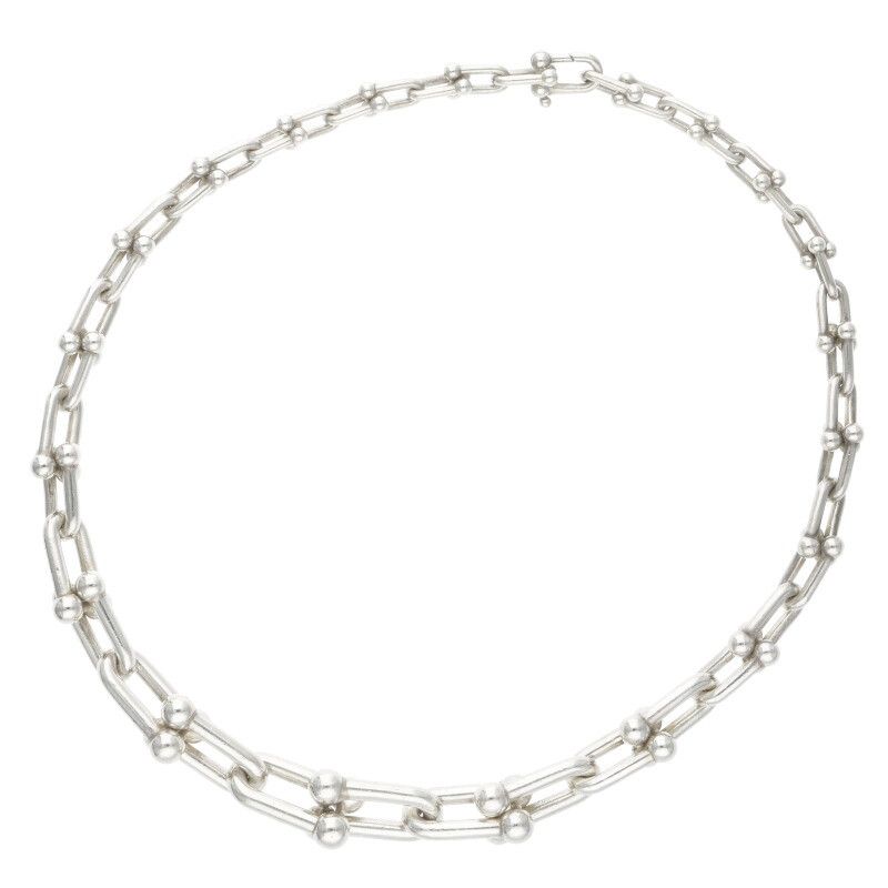 Tiffany & Co Hardwear Graduated Link Silver Necklace Men's 18inch