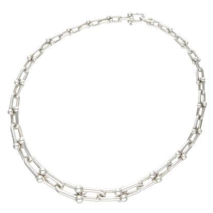 Tiffany & Co Hardwear Graduated Link Silver Necklace Men's 18inch