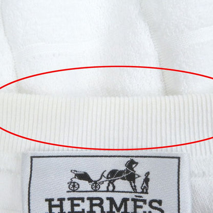 Hermes 19SS 100% Cotton Square Pattern Pile Long Sleeve Long Sleeve T-shirt