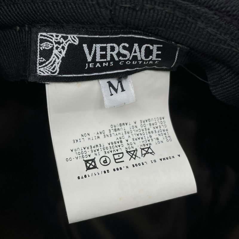 Versace Jeans Couture 90's ~ 00's Monogram Safari Hat Monogram Logo Safari Hat