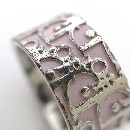 Christian Dior Ring Silver Pink White Trotter