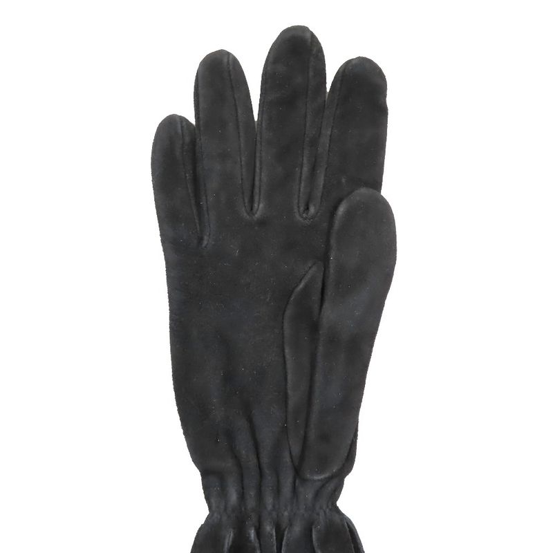 Loewe Suede Leather Long Gloves Arm Cabas - Slit Black 7 Women's Used