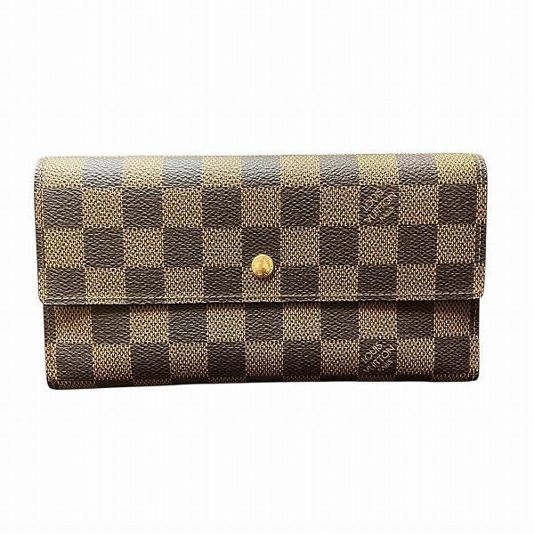 Louis Vuitton Damier Portefeuille International N61217 Trifold Wallet Unisex