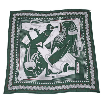 Hermes Carre 140 Scarf Zouaves Et Dragons Cashmere Silk Large Shawl