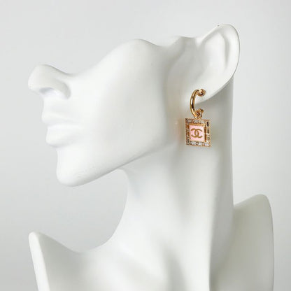 Chanel Earrings Stud Earrings Gold/pink