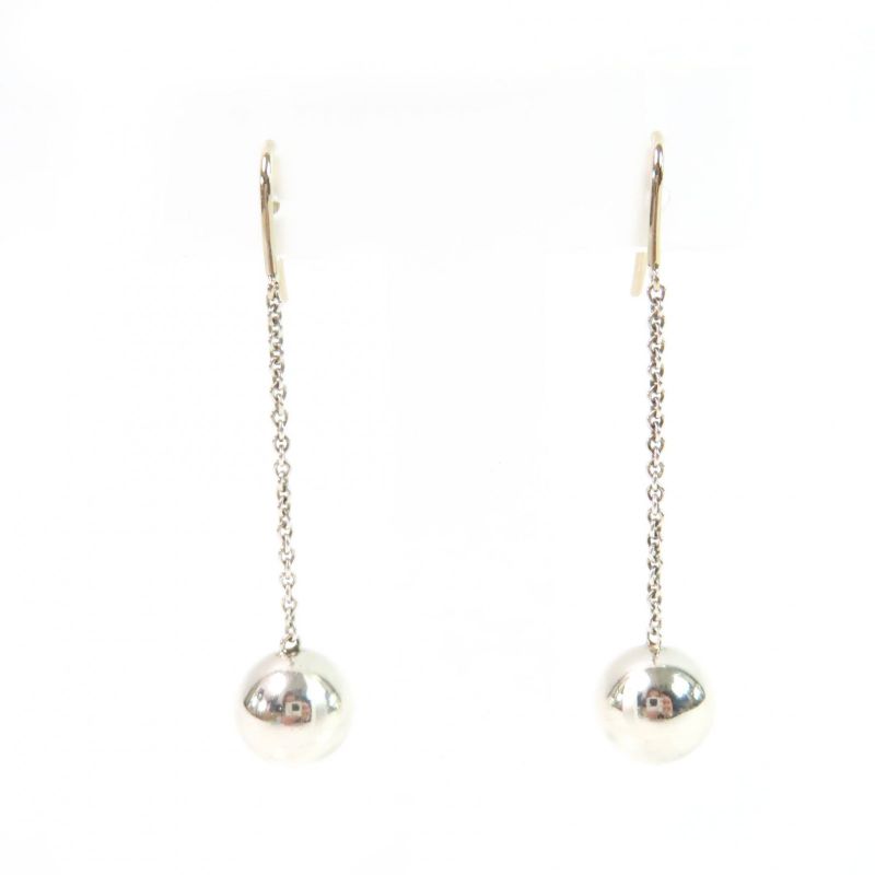 Tiffany & Co Hardware Ball Earrings Accessory Sv925 Silver With Storage Bag