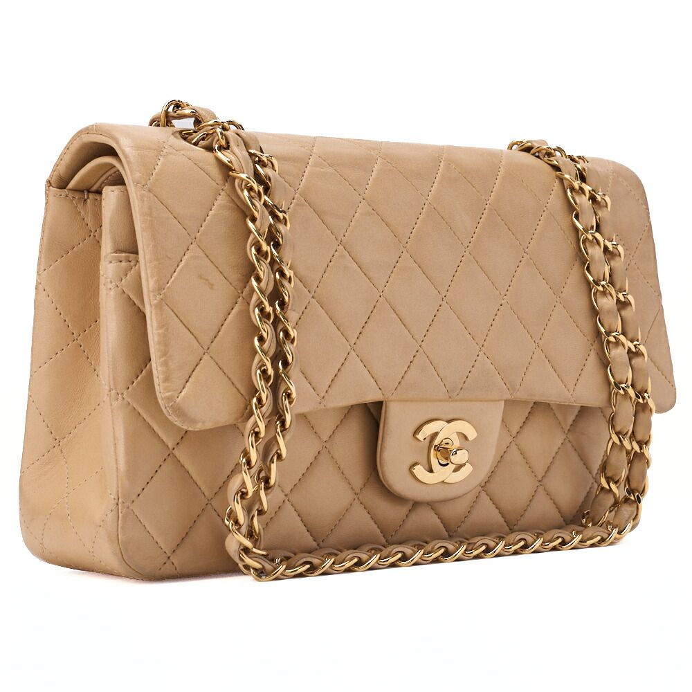 Chanel Shoulder Bag Matelasse Double Flap 25cm (984in) Chain Shoulder Lambskin