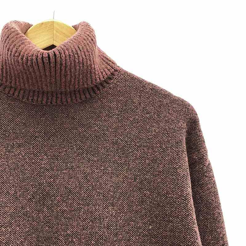 Balenciaga - Wool Turtleneck Knit Pullover - 34 - Pink Black - Women's