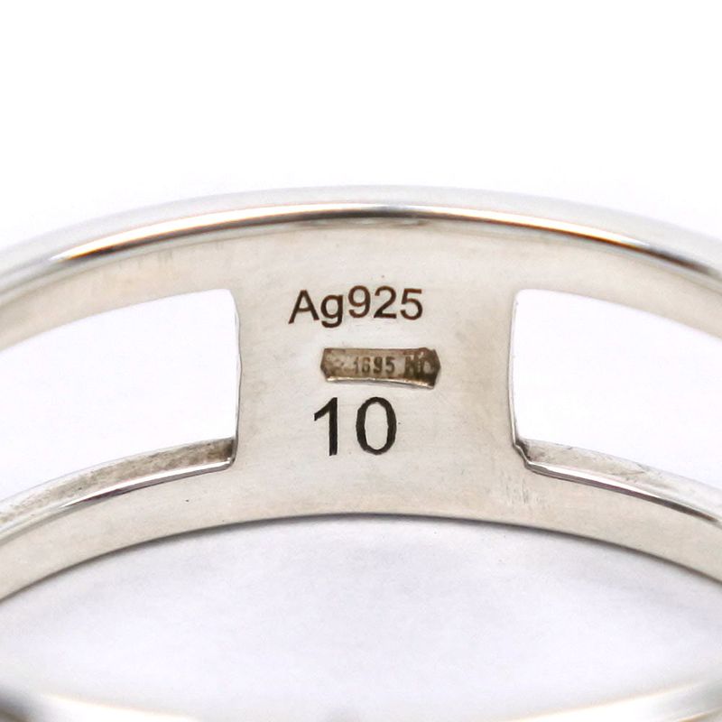 Gucci G Logo Ring Silver 925 Size 10 Ladies 2.0g Ring