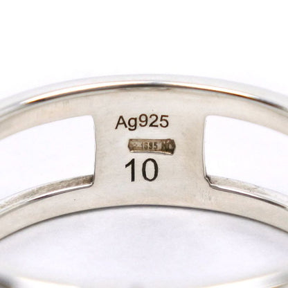 Gucci G Logo Ring Silver 925 Size 10 Ladies 2.0g Ring
