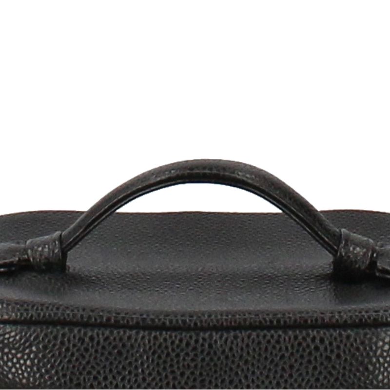 Chanel Vanity Bag A01998 Caviar Skin Ladies Handbag Black Excellent Condition