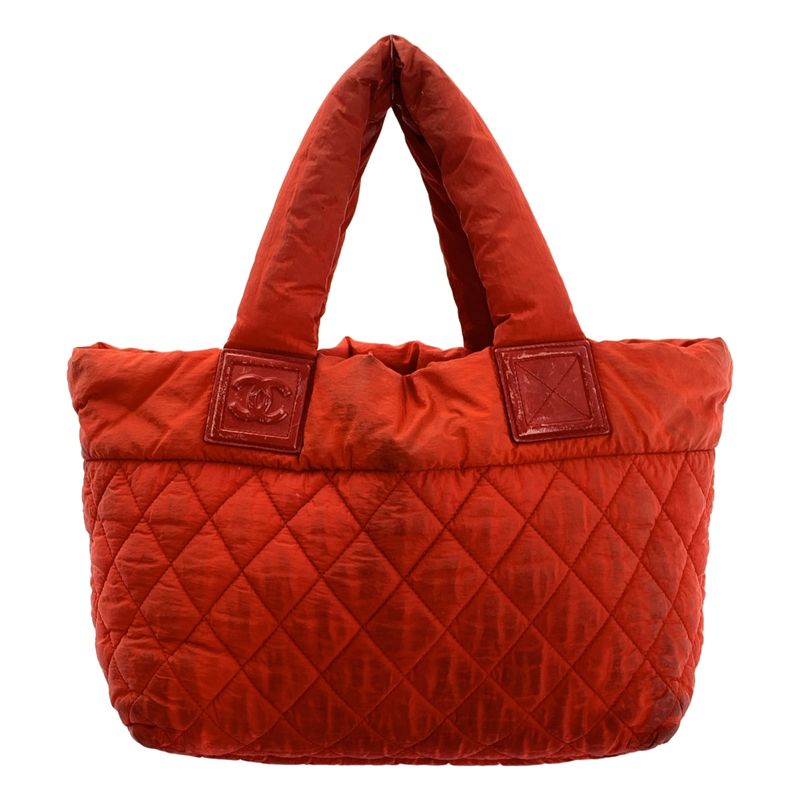 Chanel Leather Coco Cococoon Leather Paneled Coco Mark Quilted Hand Tote Bag