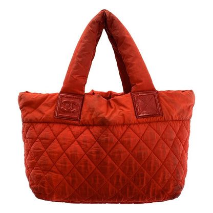 Chanel Leather Coco Cococoon Leather Paneled Coco Mark Quilted Hand Tote Bag