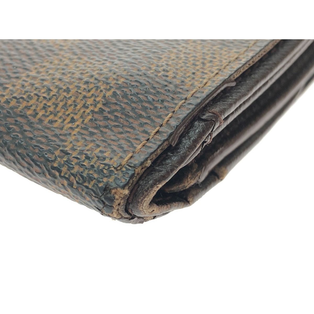 Louis Vuitton Women's Bifold Wallet Damier Ebene Portomone Bier Tresor N61730