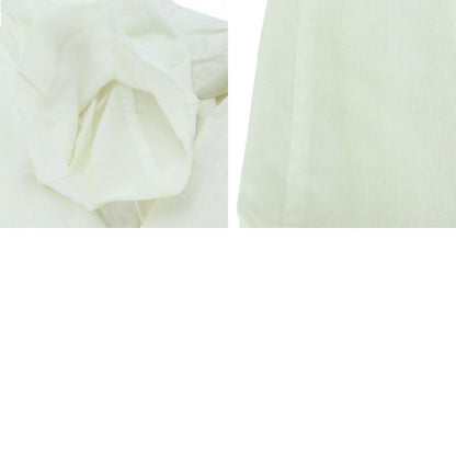 Christian Dior Short Sleeve Shirt L Cotton Rayon White Ribbon Embroidery Tops