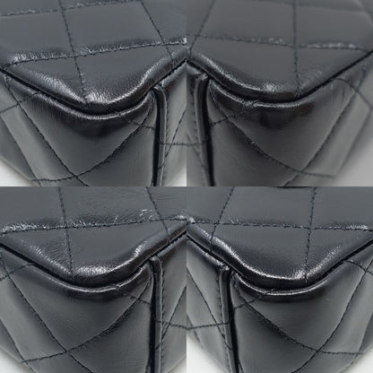 Chanel Chain Clutch 2WAY Bag Hand Shoulder - Leather Coco Mark Black