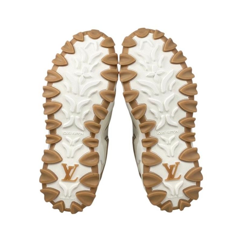 Louis Vuitton Sneakers LV Rush Line 1acxl0 36 Size Calf Leather Cles Beige